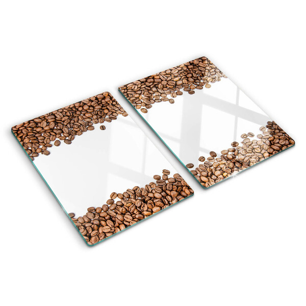 Glass cutting board Coffee beans