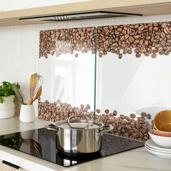 Glass cutting board Coffee beans