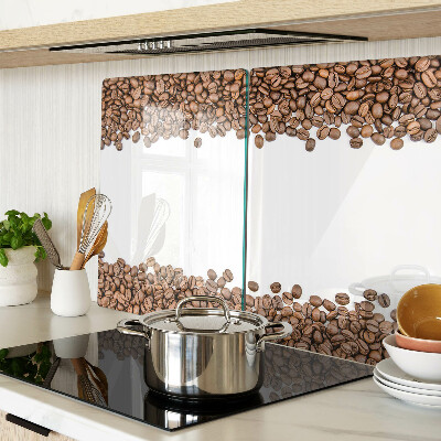 Glass cutting board Coffee beans