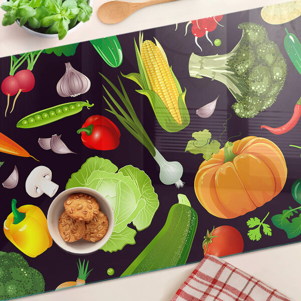 Chopping board Vegetables and herbs