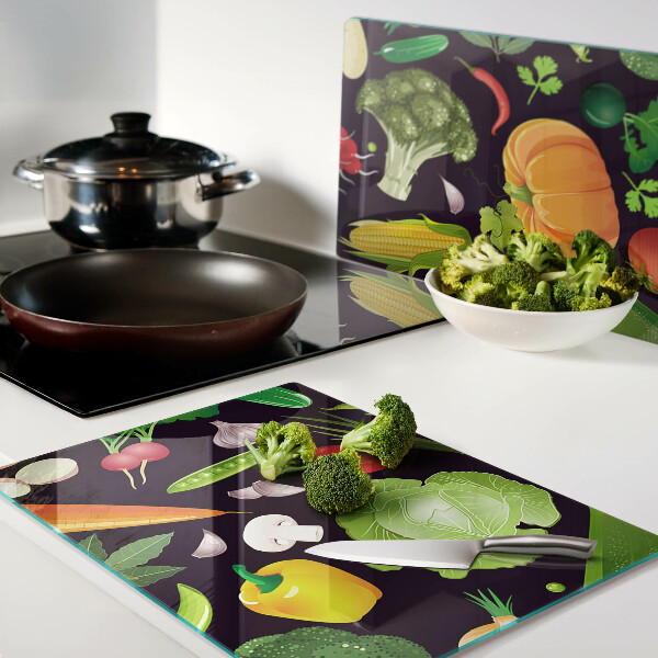 Chopping board Vegetables and herbs