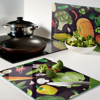 Chopping board Vegetables and herbs