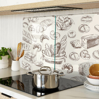 Glass chopping board Baked goods and sweet snacks