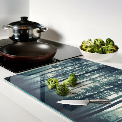 Cutting board Forest into the fog