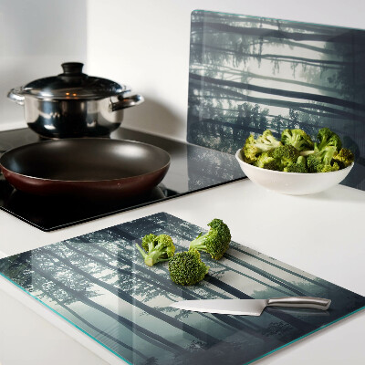 Cutting board Forest into the fog