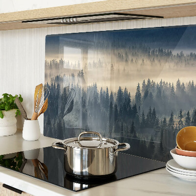 Cutting board Misty forest scenery