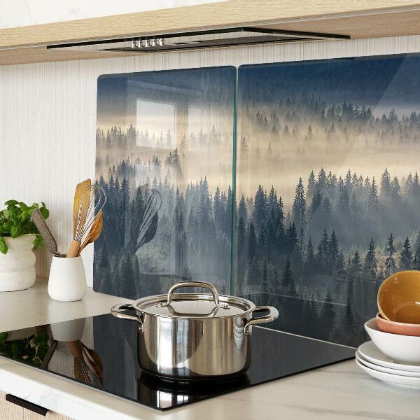 Cutting board Misty forest scenery
