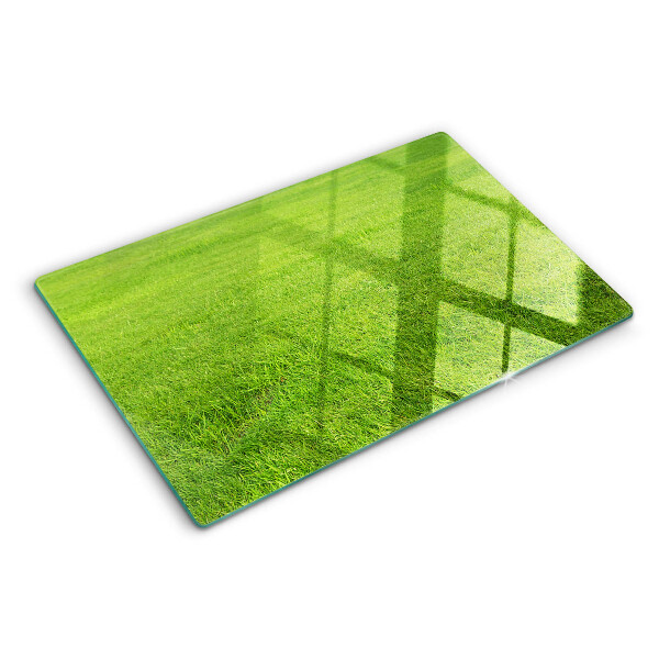 Glass kitchen board Green grass