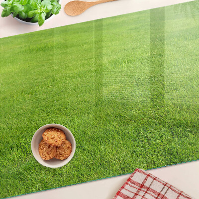 Glass kitchen board Green grass