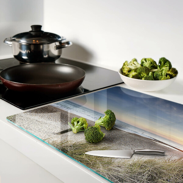 Cutting board Beach at sunset