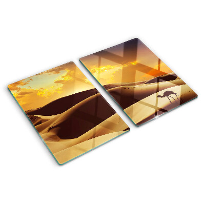 Chopping board Desert landscape at sunset