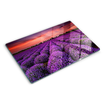 Cutting board Lavender field at sunset