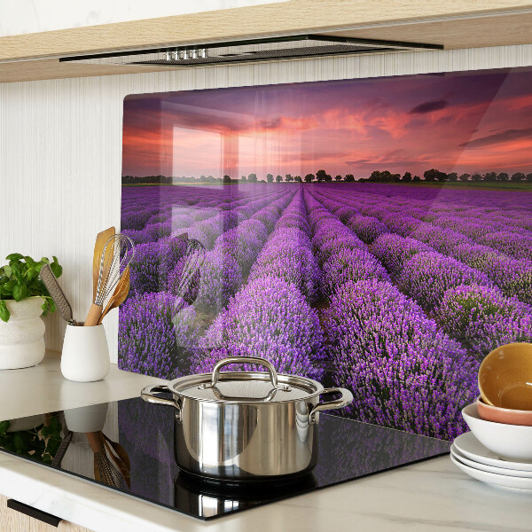 Cutting board Lavender field at sunset