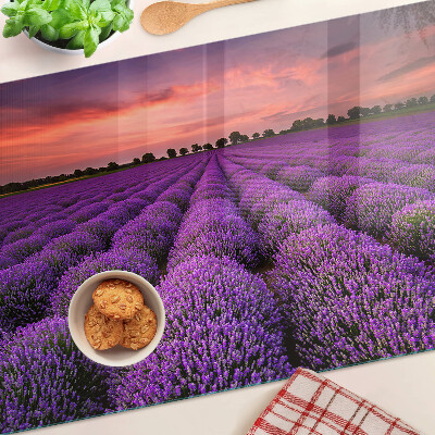 Cutting board Lavender field at sunset