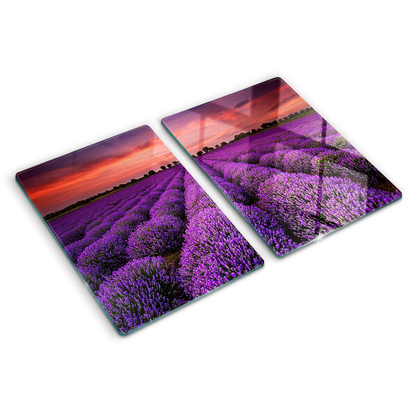 Cutting board Lavender field at sunset