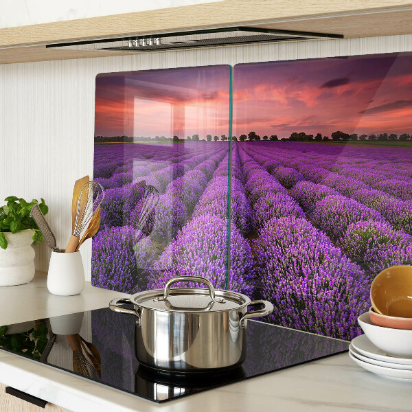 Cutting board Lavender field at sunset