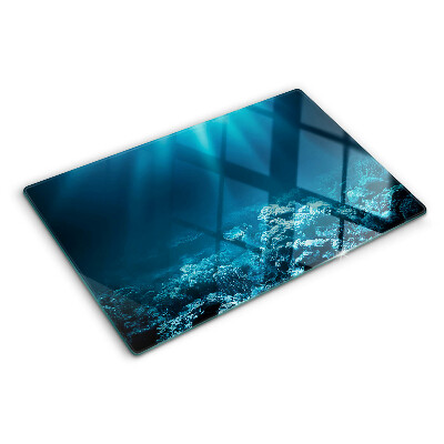 Glass chopping board Underwater landscape with a coral reef