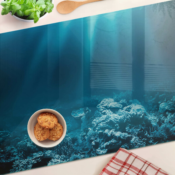 Glass chopping board Underwater landscape with a coral reef