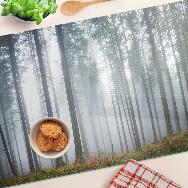 Chopping board glass Misty forest