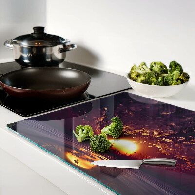 Cutting board Sunset over the sea