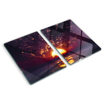 Cutting board Sunset over the sea