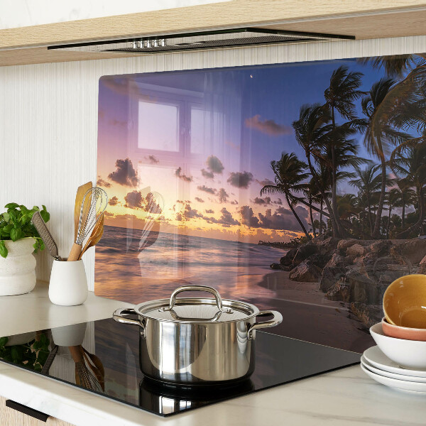 Cutting board Sunset over the beach