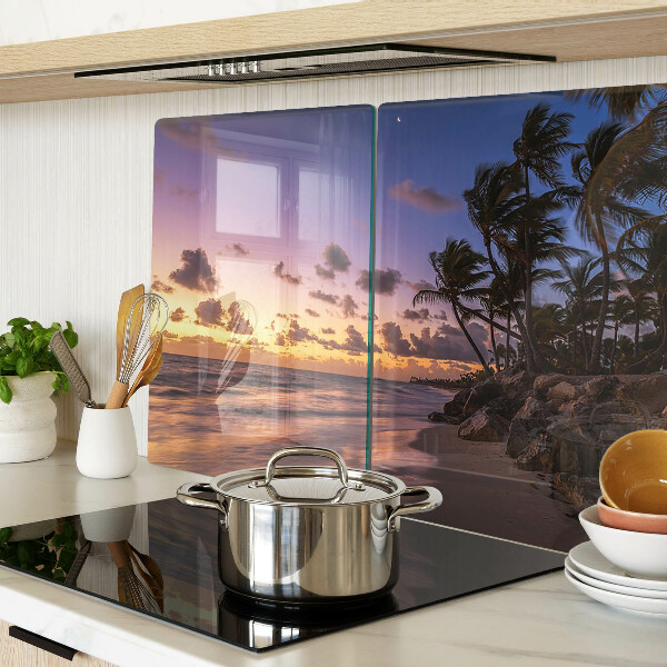 Cutting board Sunset over the beach