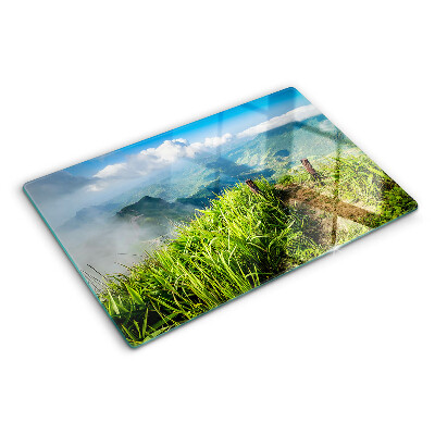 Chopping board Mountain landscape with greenery