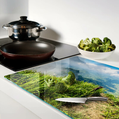 Chopping board Mountain landscape with greenery