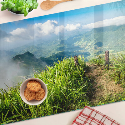 Chopping board Mountain landscape with greenery