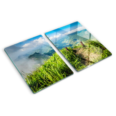 Chopping board Mountain landscape with greenery