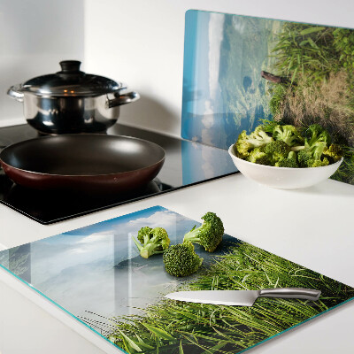 Chopping board Mountain landscape with greenery