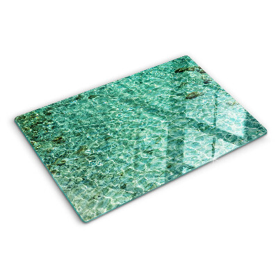 Chopping board glass Pool water pattern
