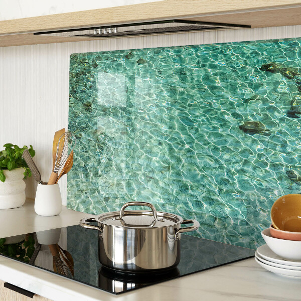Chopping board glass Pool water pattern