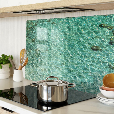 Chopping board glass Pool water pattern
