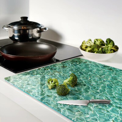 Chopping board glass Pool water pattern