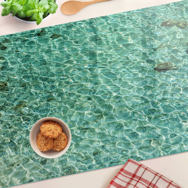 Chopping board glass Pool water pattern