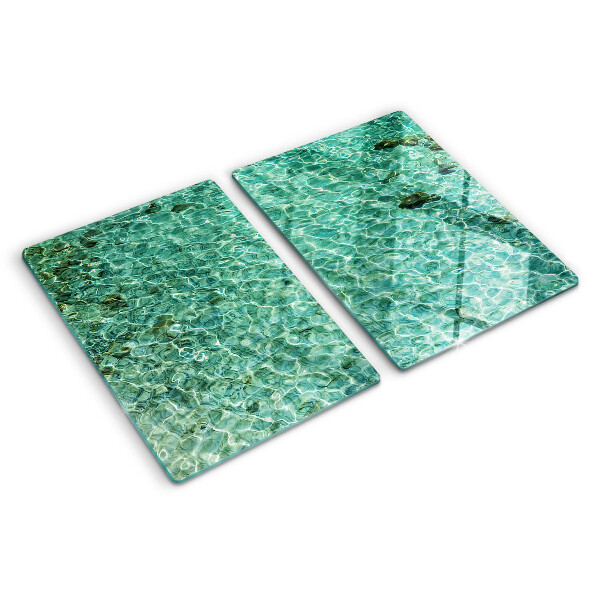 Chopping board glass Pool water pattern