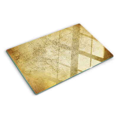 Glass kitchen board Old world map