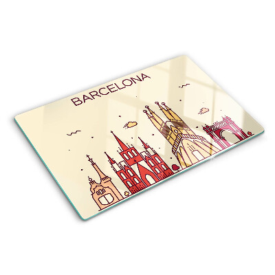 Chopping board Barcelona and its architecture