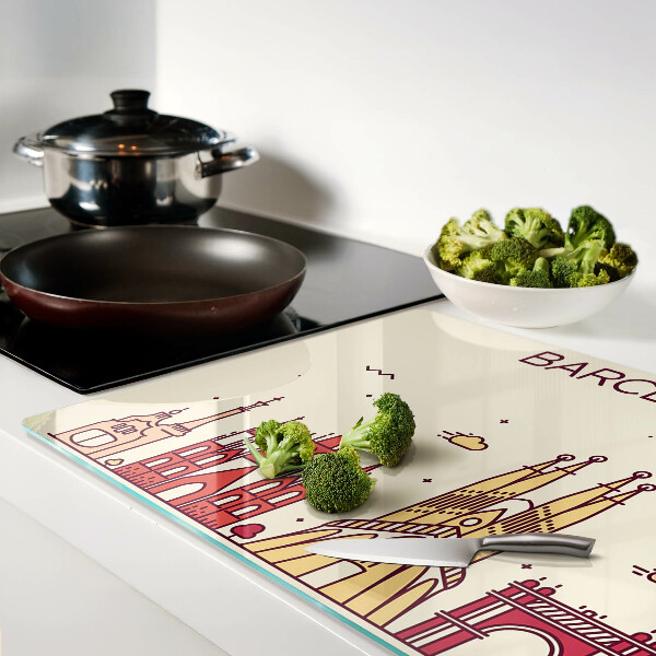 Chopping board Barcelona and its architecture