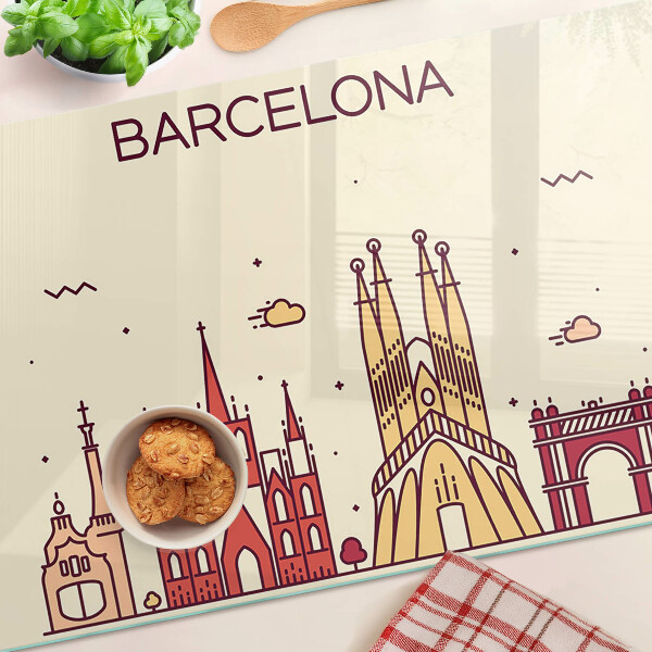 Chopping board Barcelona and its architecture