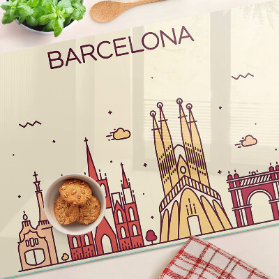 Chopping board Barcelona and its architecture