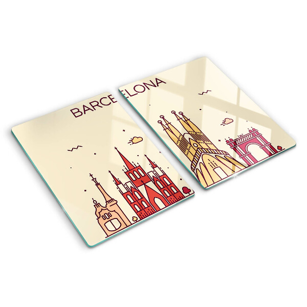 Chopping board Barcelona and its architecture