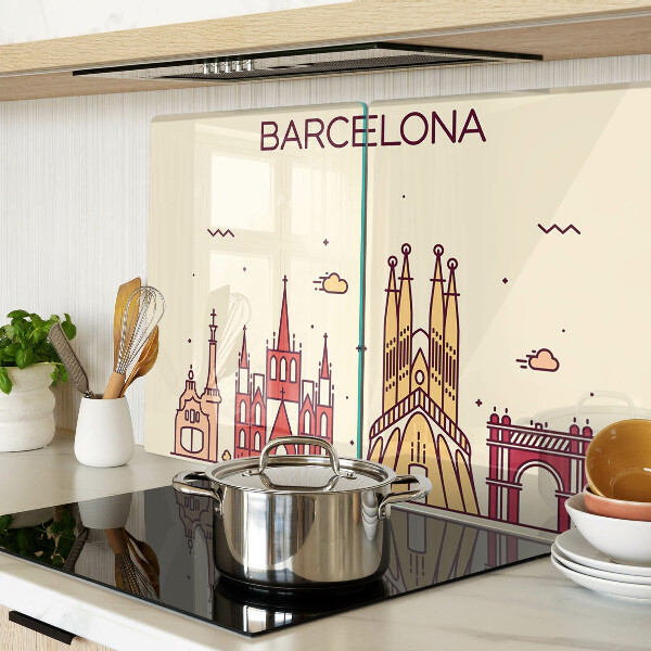 Chopping board Barcelona and its architecture