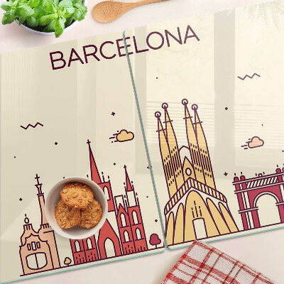 Chopping board Barcelona and its architecture