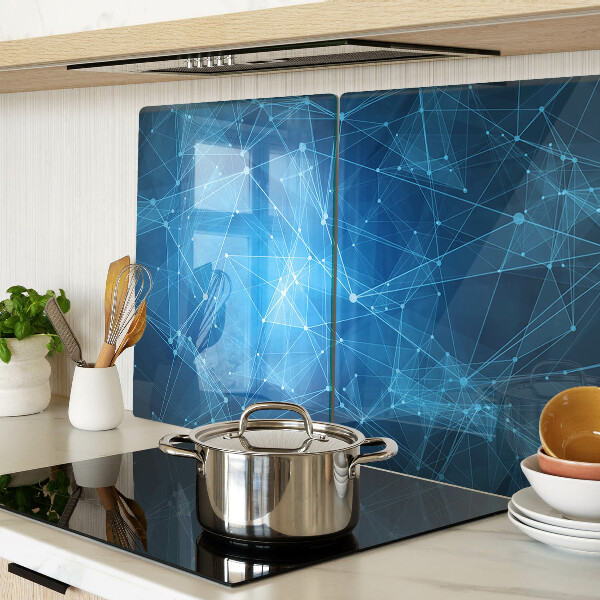 Glass kitchen board Abstract geometric pattern