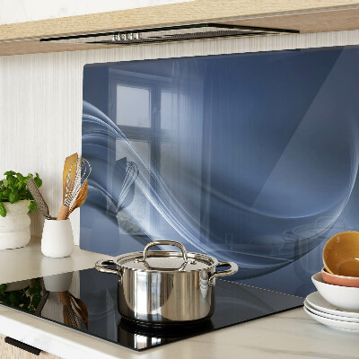 Glass chopping board Waves in shades of blue