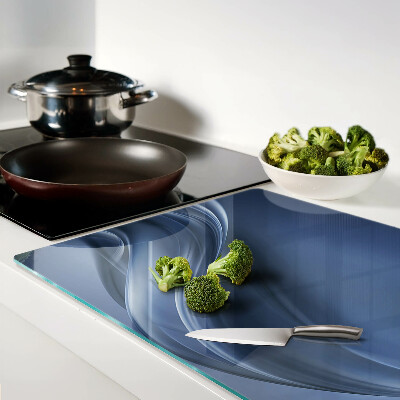 Glass chopping board Waves in shades of blue