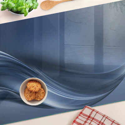 Glass chopping board Waves in shades of blue